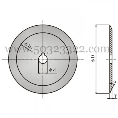 Single-bevel circular cutter